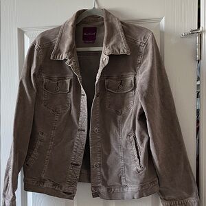 Gloria Vanderbilt Taupe Jean Jacket